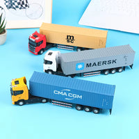 Pull Back Scale Diecast Container Truck