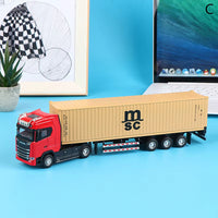 Pull Back Scale Diecast Container Truck