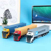 Pull Back Scale Diecast Container Truck