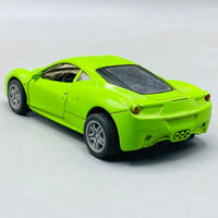 Scale Ferrari 458 Italia Diecast Metal Sports Car