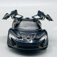 Scale Black McLaren P1 Style Die-Cast Hypercar Mode