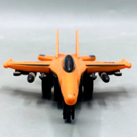 Orange "HT Fighter" Die-Cast/Plastic Jet with Missile
