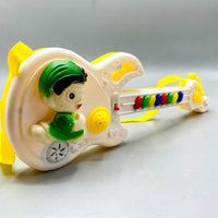 Toddler Electronic Guitar Toy - White and Yellow Musical