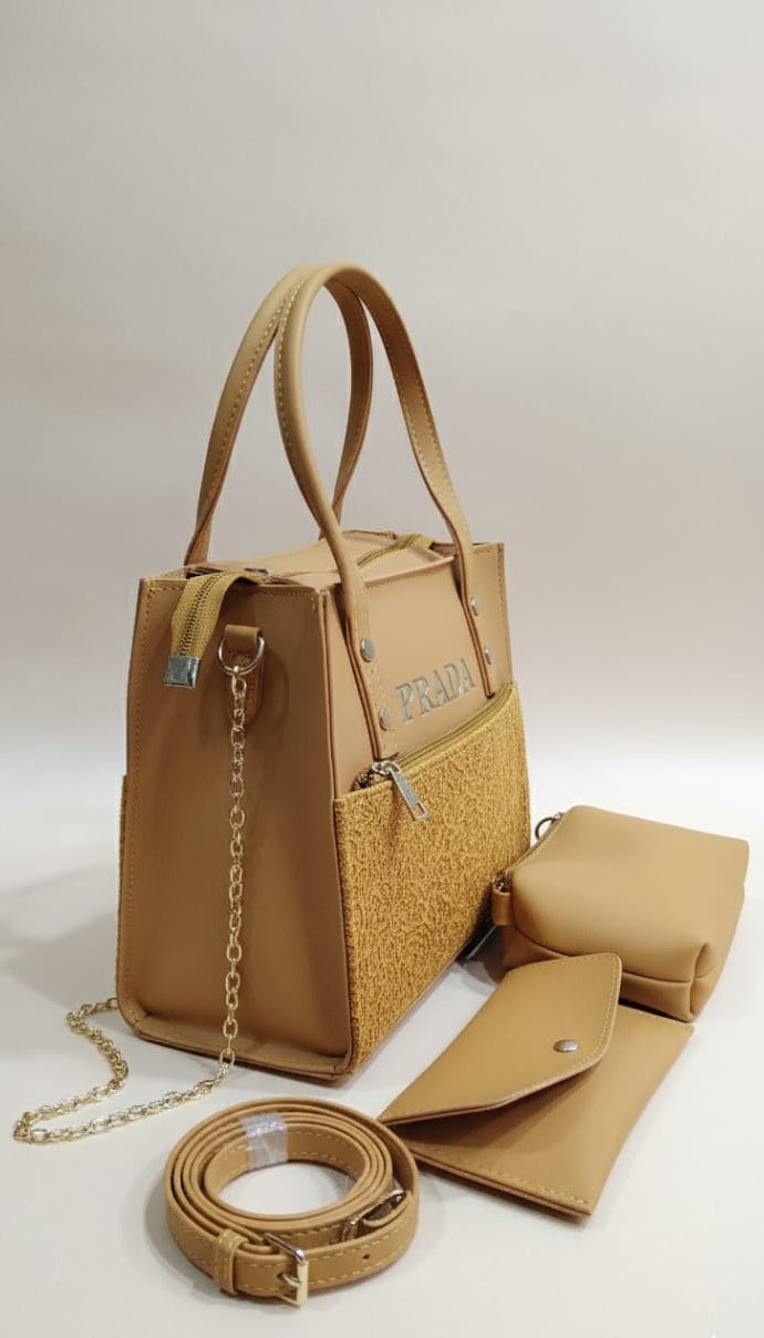 3-in-1 Luxury Handbag Set – Premium Look, Spacious & Everyday Elegant