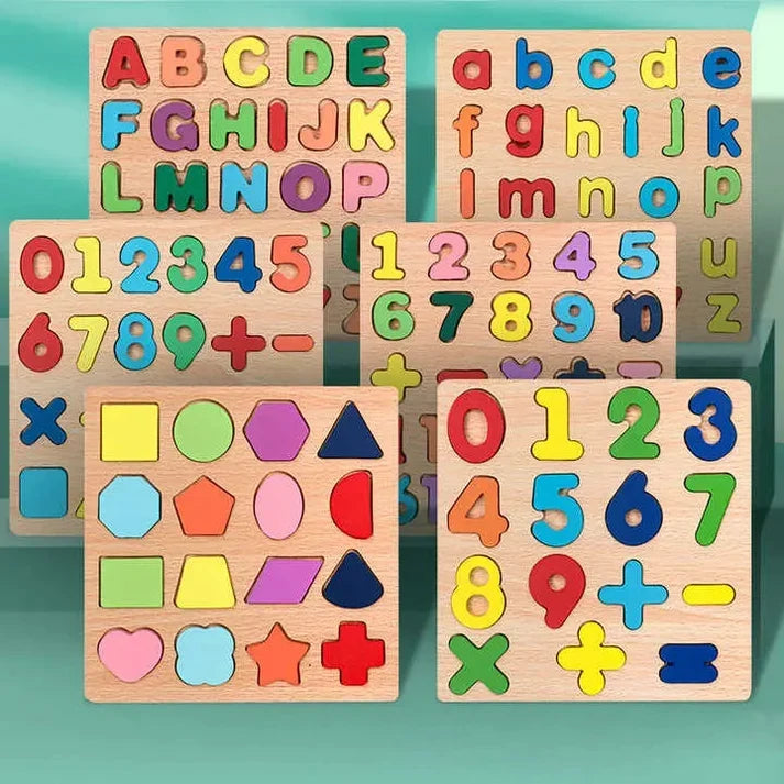 Early Educational Wooden Colorful 3D Learning Board (XY-5624)