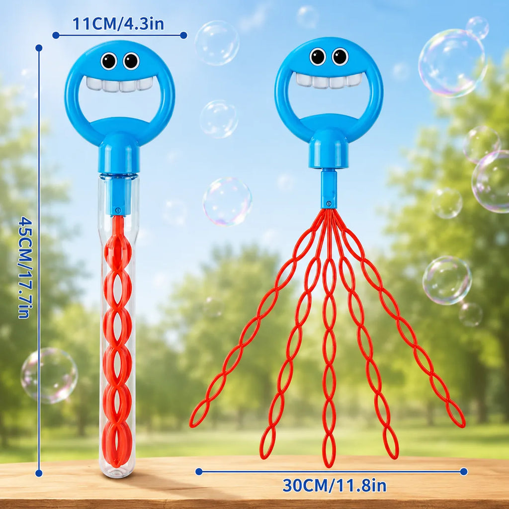 32 Hole Smiling Face Bubble Stick For Kids (HY-111)