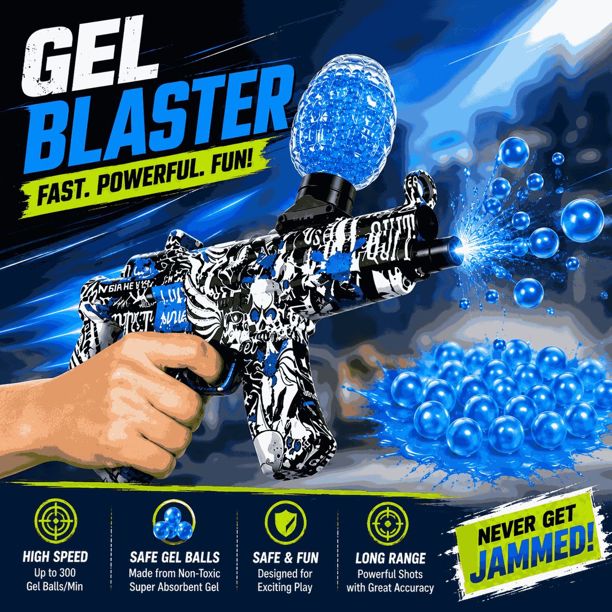 AK-47 Gel Blaster Gun for Kids (SY-0135)