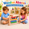 Wooden Abacus Counting Colorful Beads Set for Kids (2025-36)