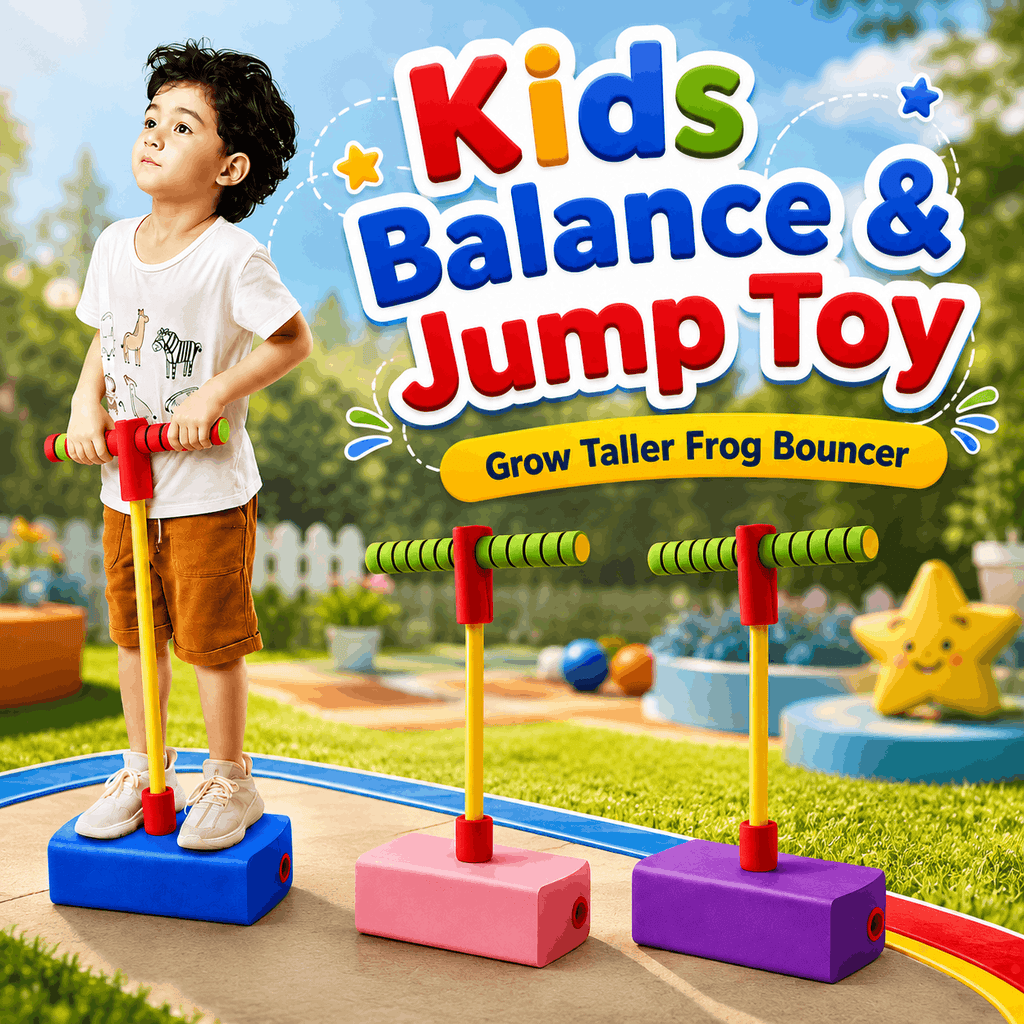 Kids Balance & Jump Toy – Grow Taller Frog Bouncer (ENJOY-S)