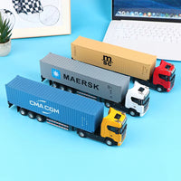 Pull Back Scale Diecast Container Truck