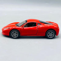Scale Ferrari 458 Italia Diecast Metal Sports Car
