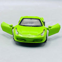 Scale Ferrari 458 Italia Diecast Metal Sports Car