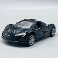 Scale Black McLaren P1 Style Die-Cast Hypercar Mode