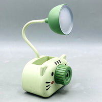 Cute Kitten Multi-Function Desk Lamp with Pencil Sharpener & Holder