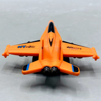 Orange "HT Fighter" Die-Cast/Plastic Jet with Missile