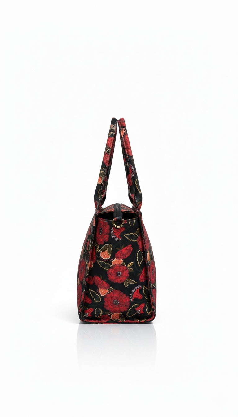 Floral Elegance Handbag – Where Bold Beauty Meets Everyday Style