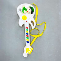 Toddler Electronic Guitar Toy - White and Yellow Musical