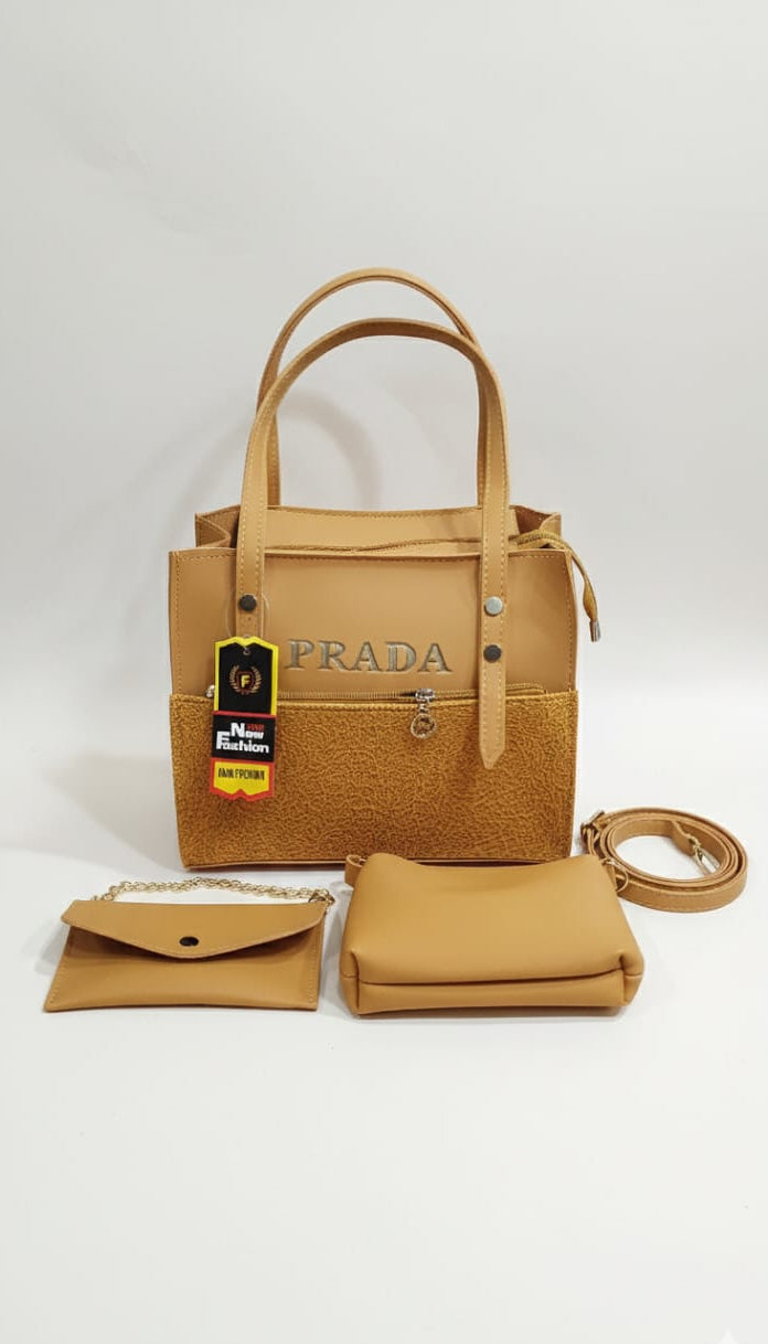 3-in-1 Luxury Handbag Set – Premium Look, Spacious & Everyday Elegant