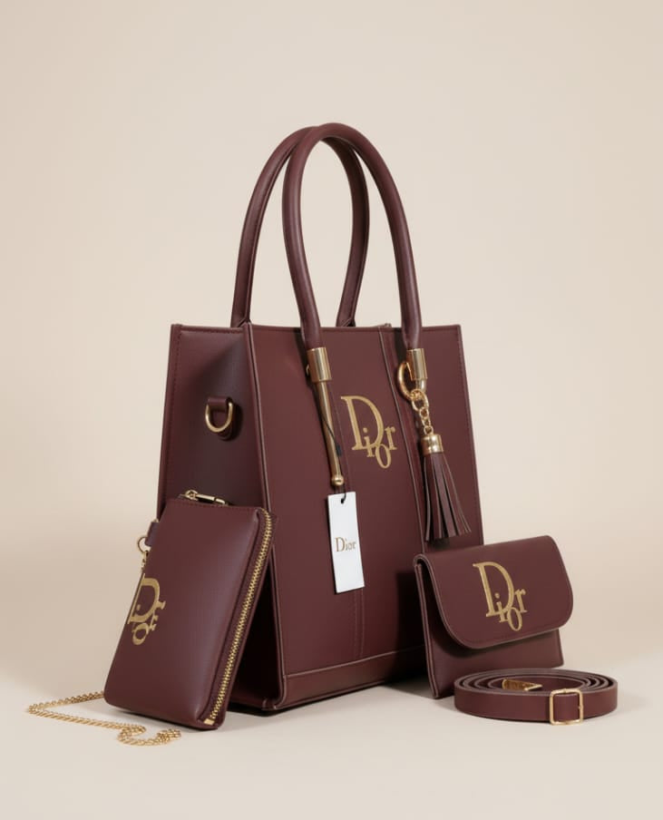 4-in-1 Luxury Designer-Style Handbag Set for Women