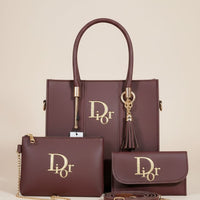 4-in-1 Luxury Designer-Style Handbag Set for Women