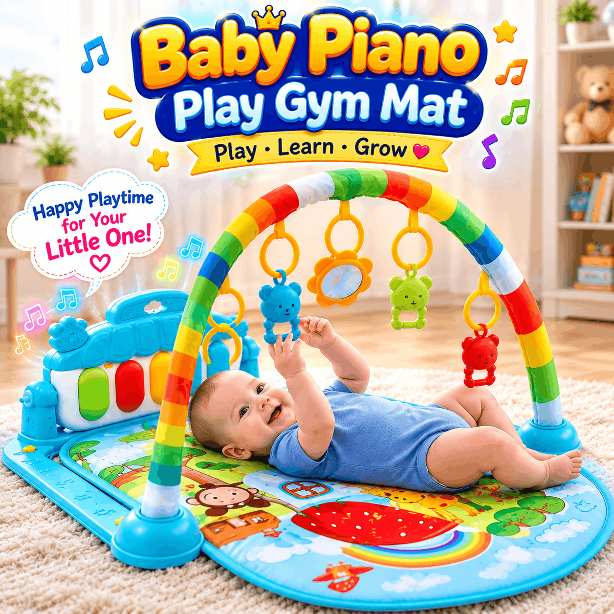 Baby Piano Play Gym Mat (518A-26)