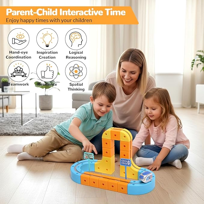 Magnetic Rail Electric Train Set for Kids - 67 Pcs (GD10)