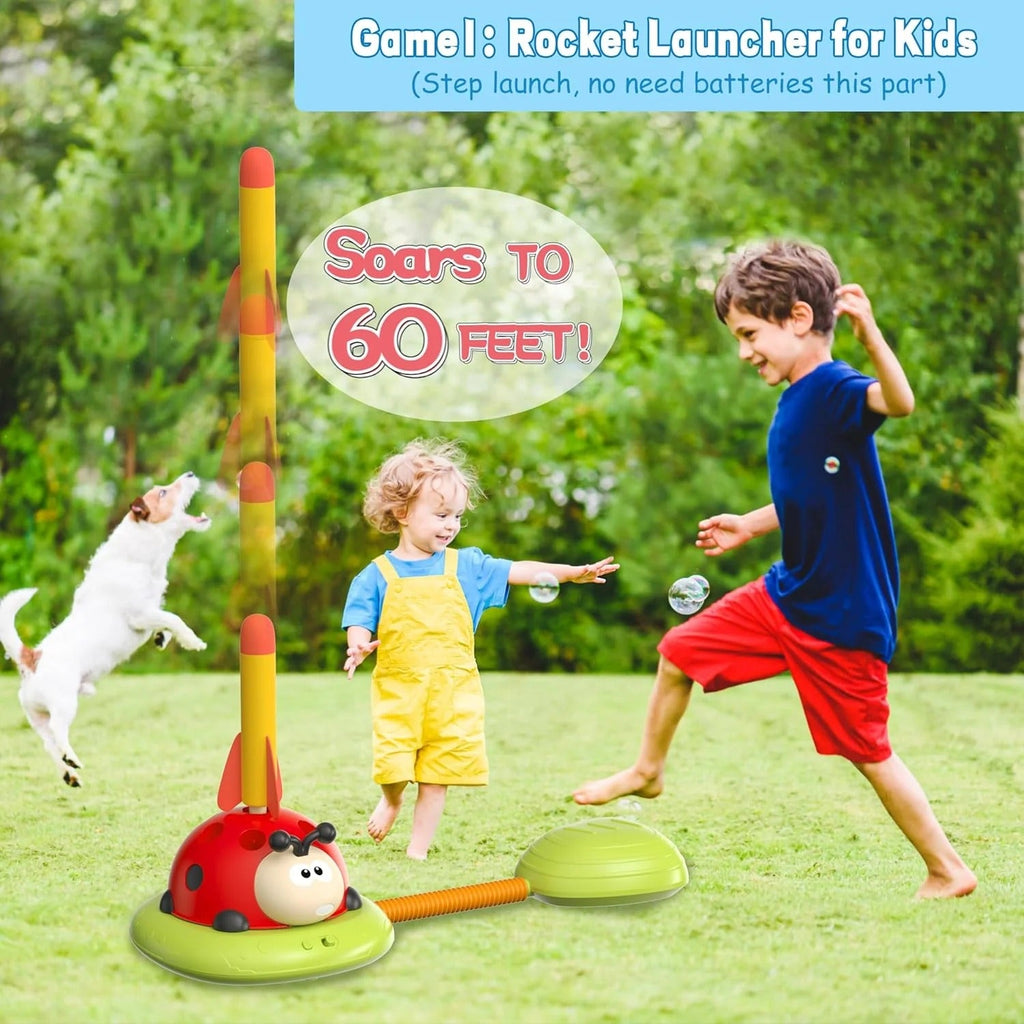 3-in-1 Activity Toy Set Ladybug RC Sports with Rocket Launcher (296Y)