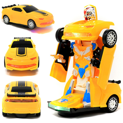Premium Transformer Light and Sound Car with Automatic Converting to Robot and Car for Kids