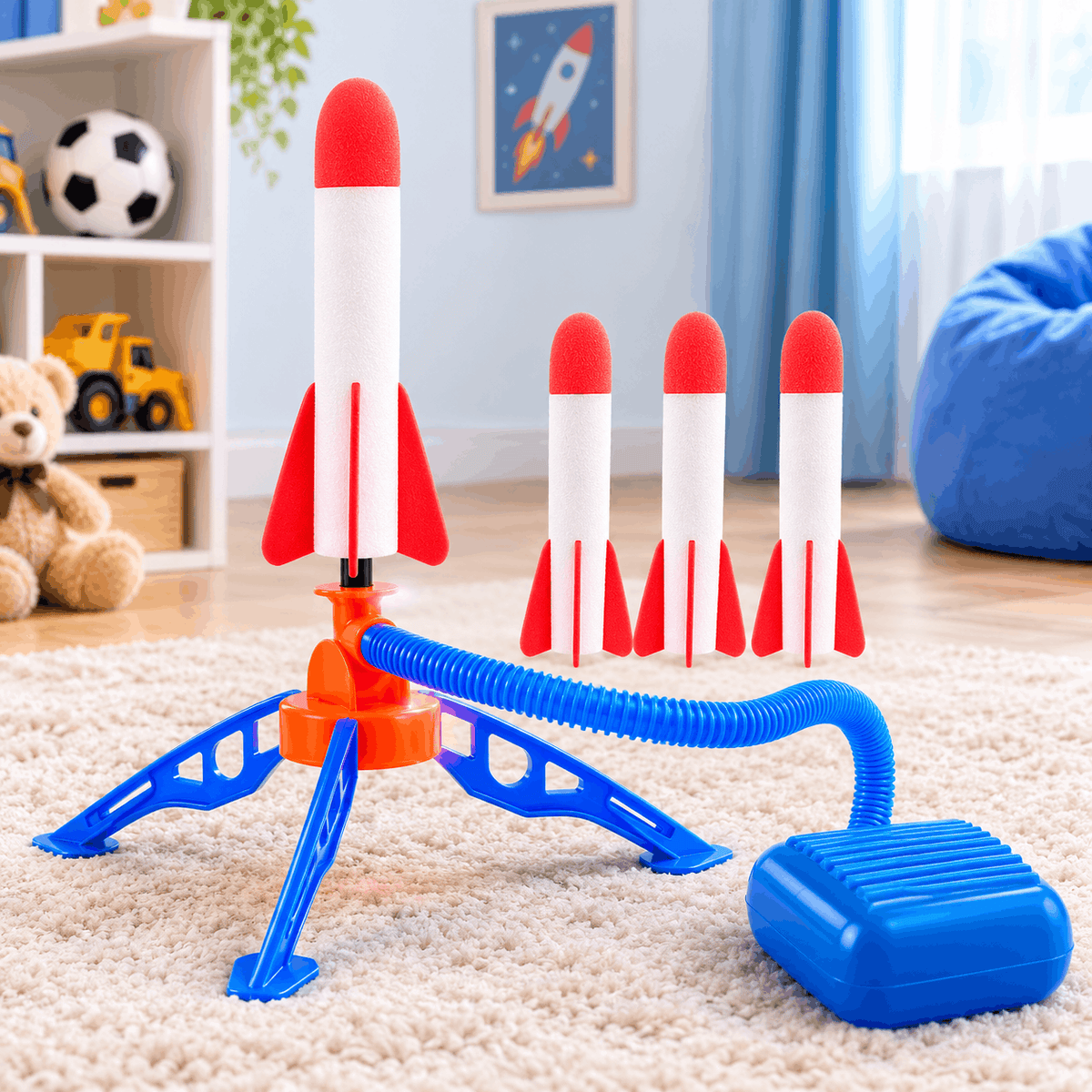 Outdoor Stomp Rocket Launcher Game for Kids (002)