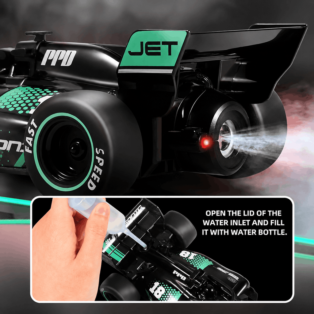 RC Drift Smoke Car For Kids — Sports formula car for kids (KM660-6A)