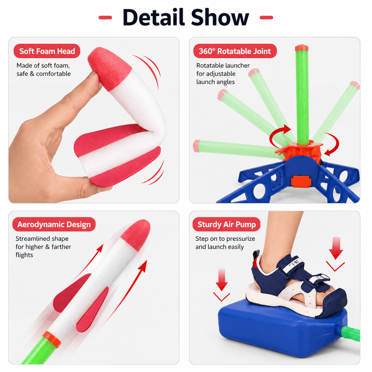Outdoor Stomp Rocket Launcher Game for Kids (002)